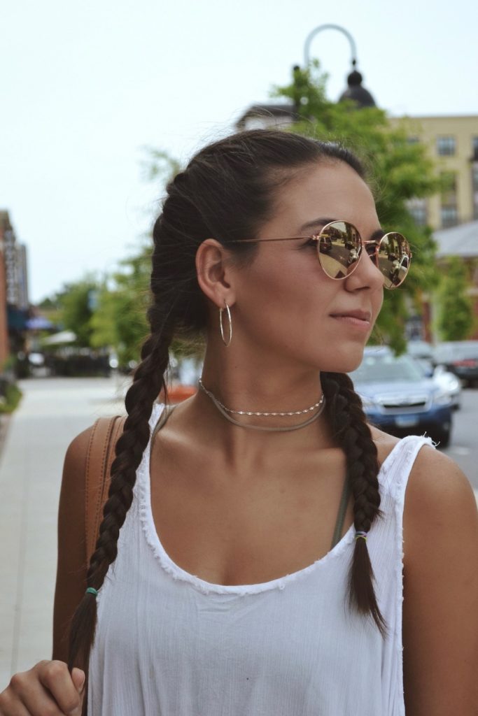Summer Hairstyles (Daytime): Double Braided Hairstyle