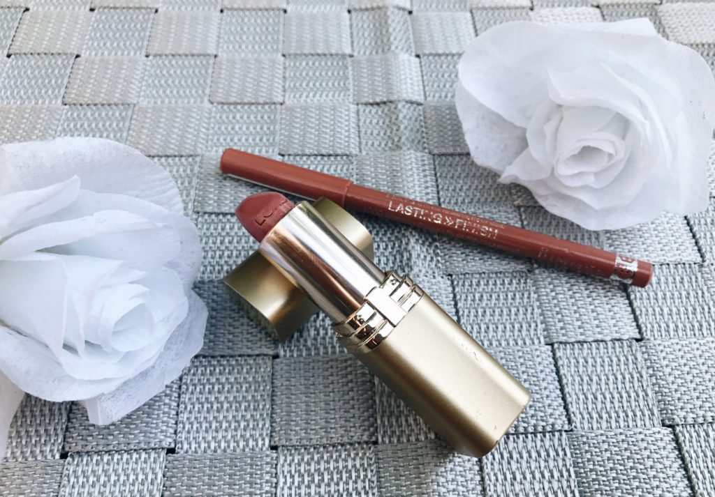 l'oreal lipstick and rimmel lipliner 