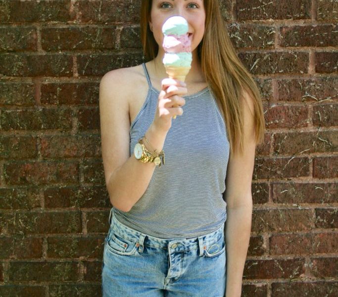 How I Indulge in Summer Jeans and Ice Cream 1