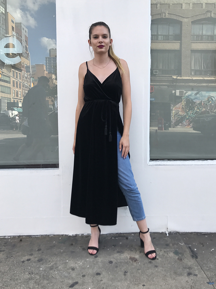 How to Wear a Dress Over Jeans Like a Pro