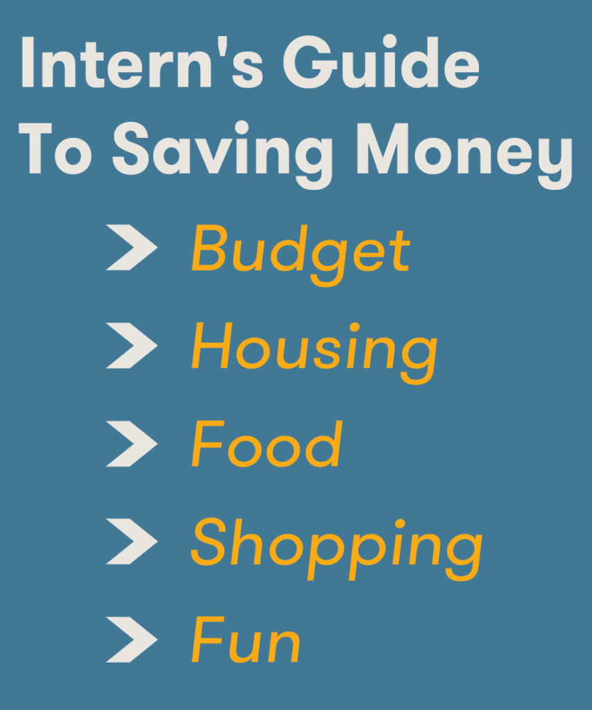 An Intern's Guide to Making a Budget