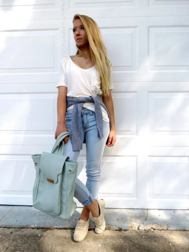 white t shirt outfit