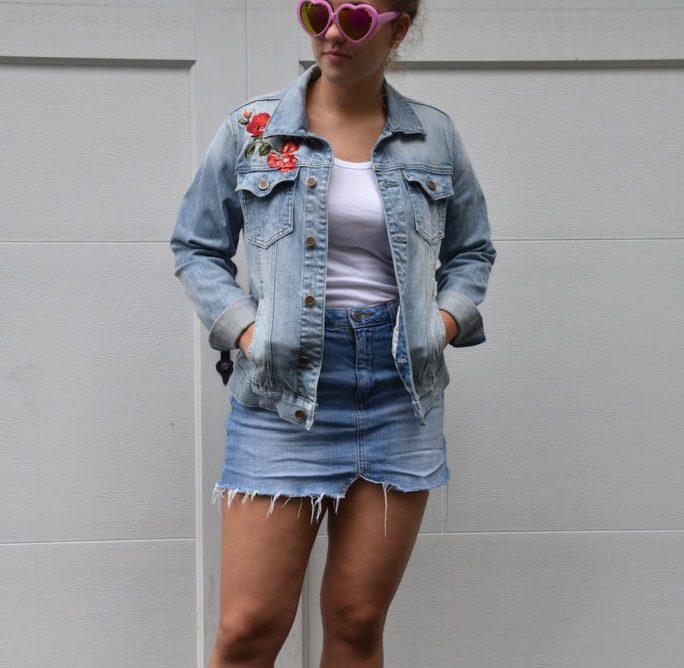 Full body denim look