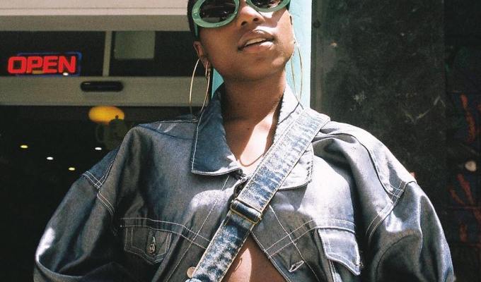 green oval sunglasses