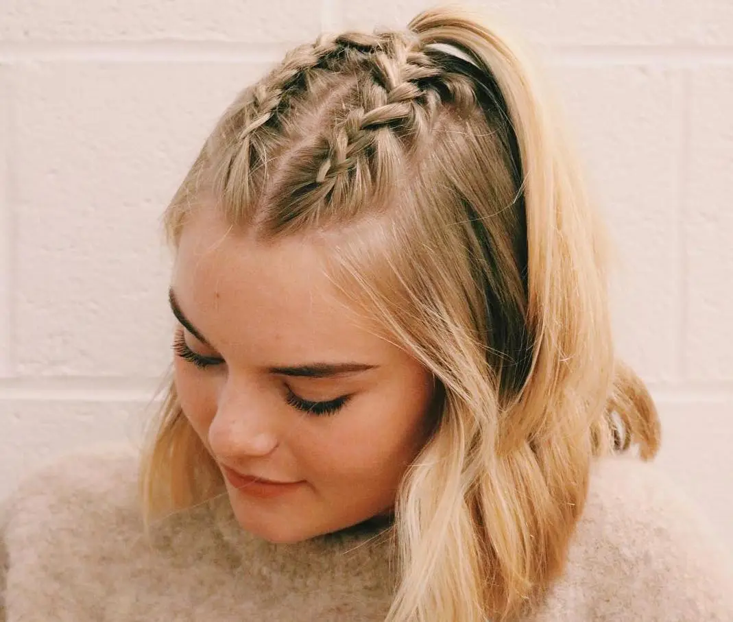 Simple Front French Braided Hairstyle for College Girls | Daily Easy  Hairstyle | KGS Hairstyles - YouTube