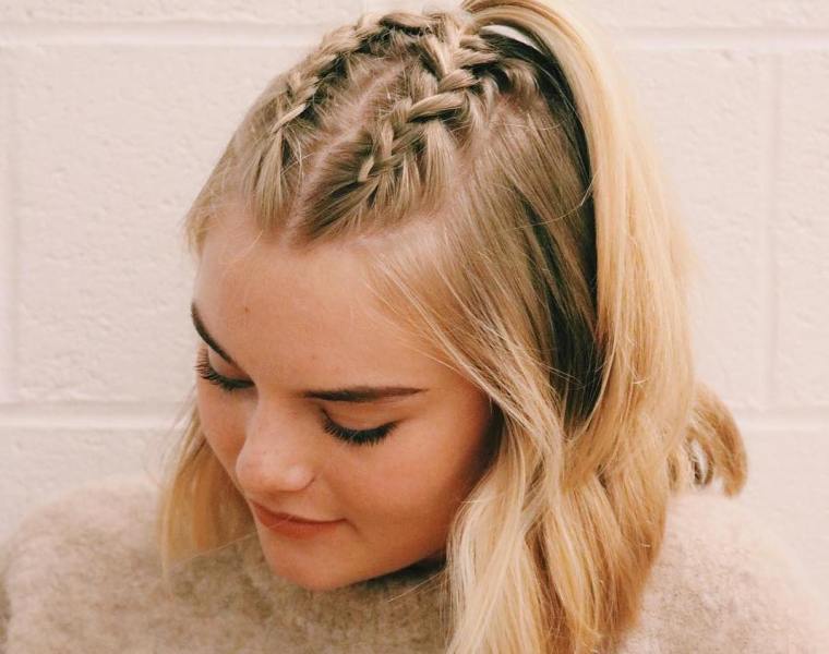 french braid hairstyle