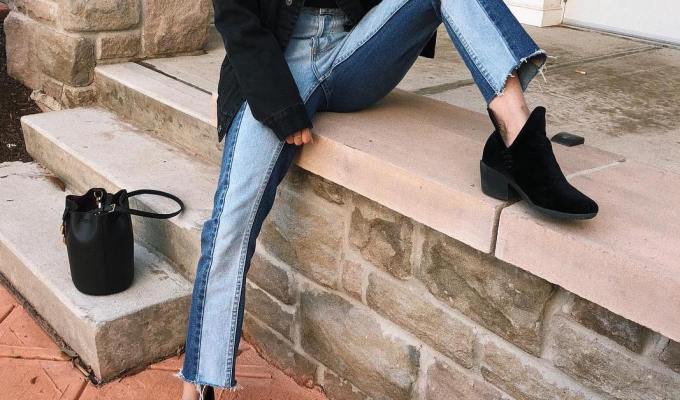 how to wear booties with jeans