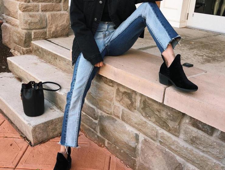how to wear booties with jeans