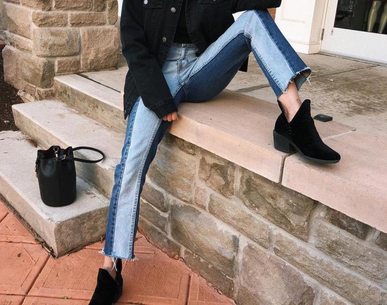how to wear booties with jeans