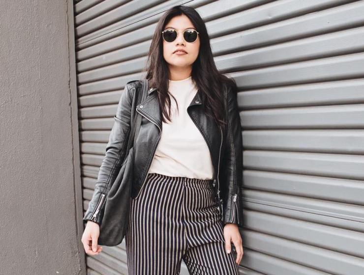 striped pants outfits