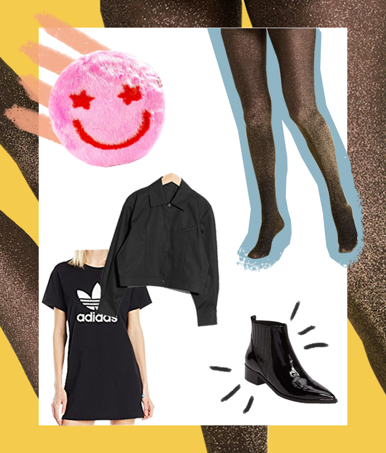 If Black Tights Bore You, Try These 5 Outfits Instead 9 Metallic Tights