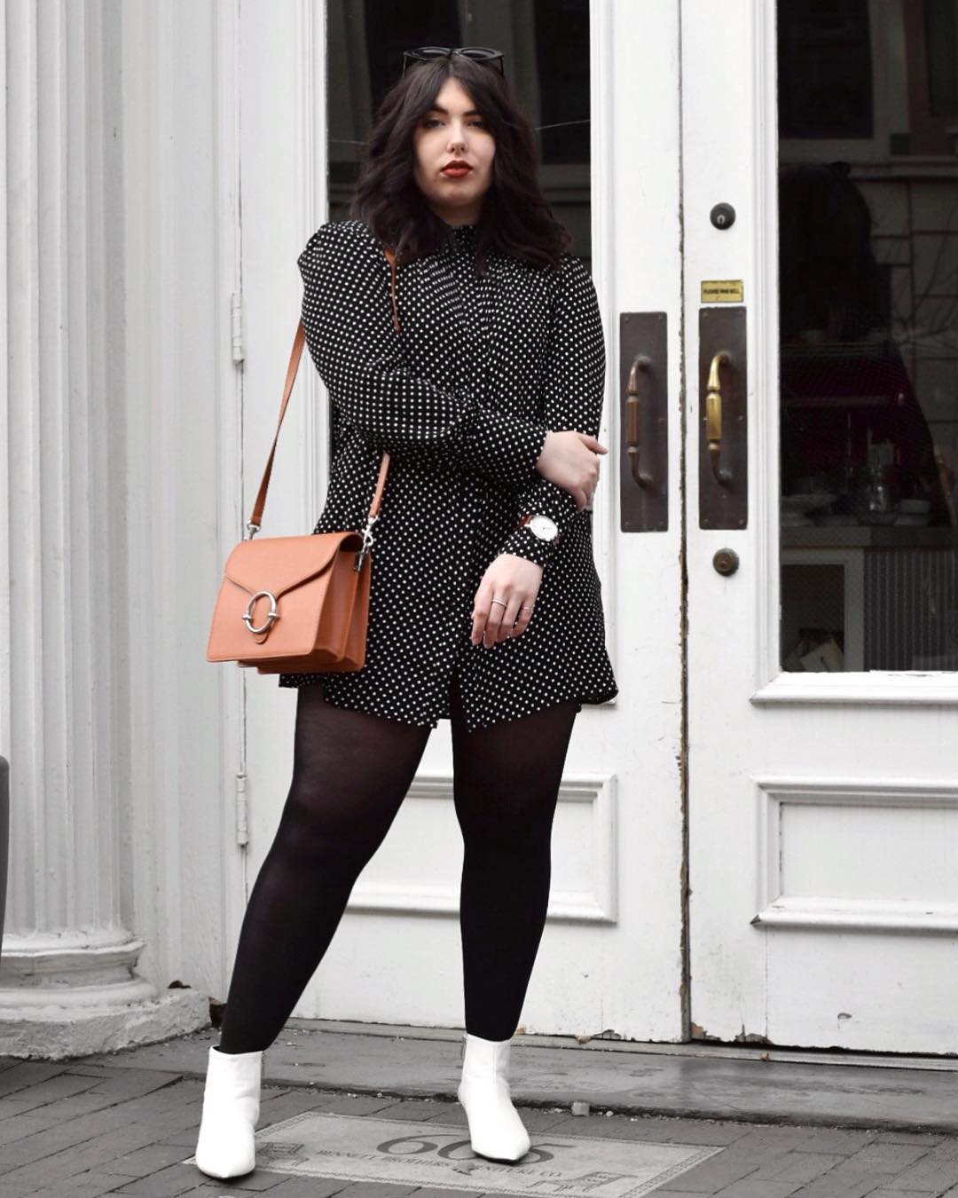 6 Super-Simple Outfit Ideas You Can Throw Together for the First Day of Spring 4 Weatherproof a Dress With Booties and Tights