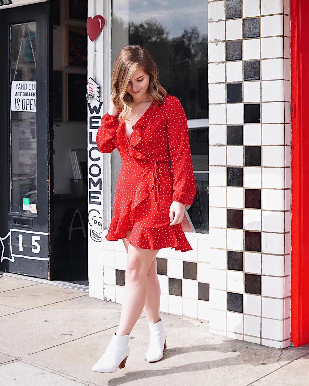 Ruffled Wrap Dress for Spring Formal