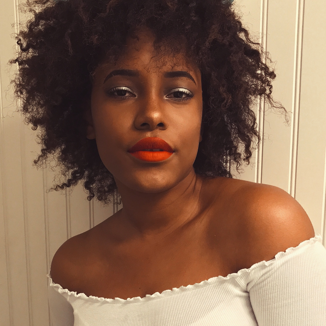 Bright Orange Lip Color for Dark Skin