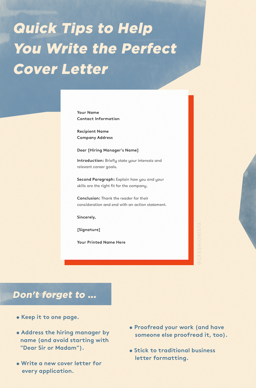Cover Letter Tips