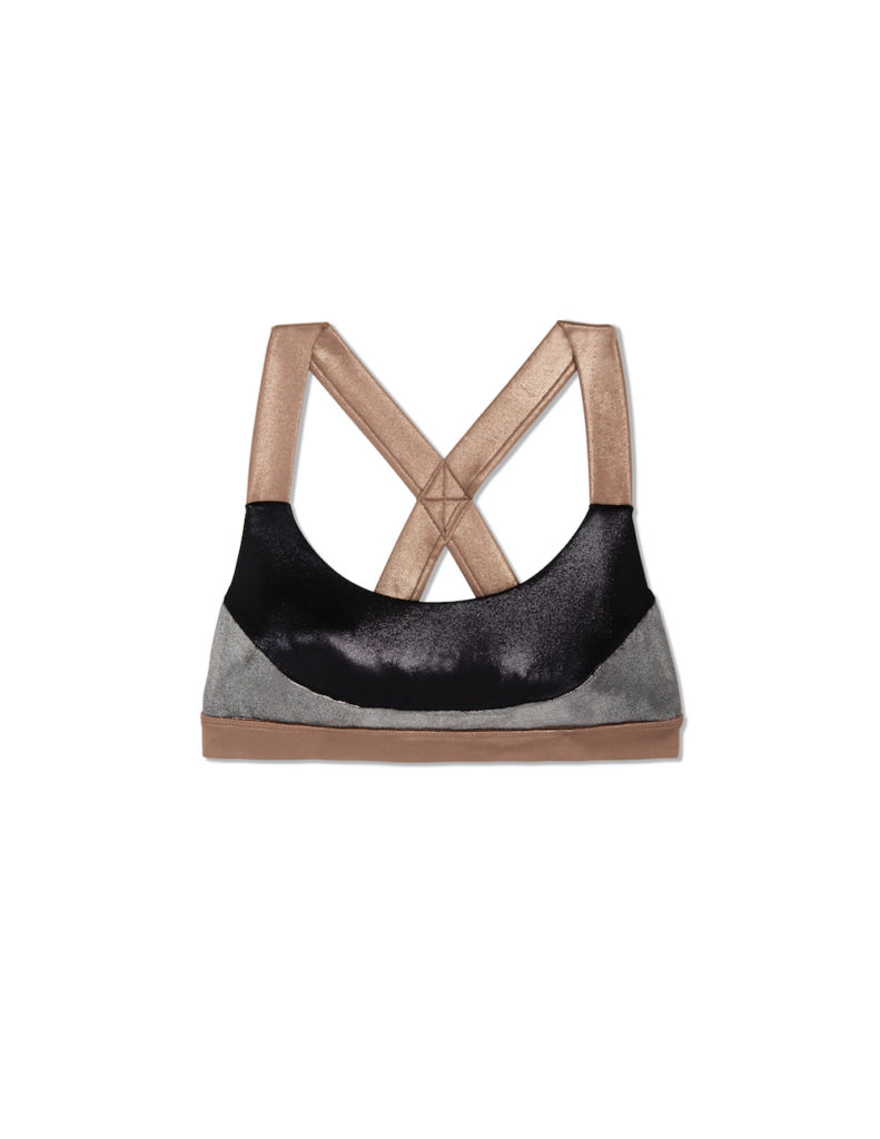 Wait—This Under-$50 Activewear Line Actually Makes Us Want to Workout 3 JoyLab Mixed Metal High Shine Sports Bra ($20)