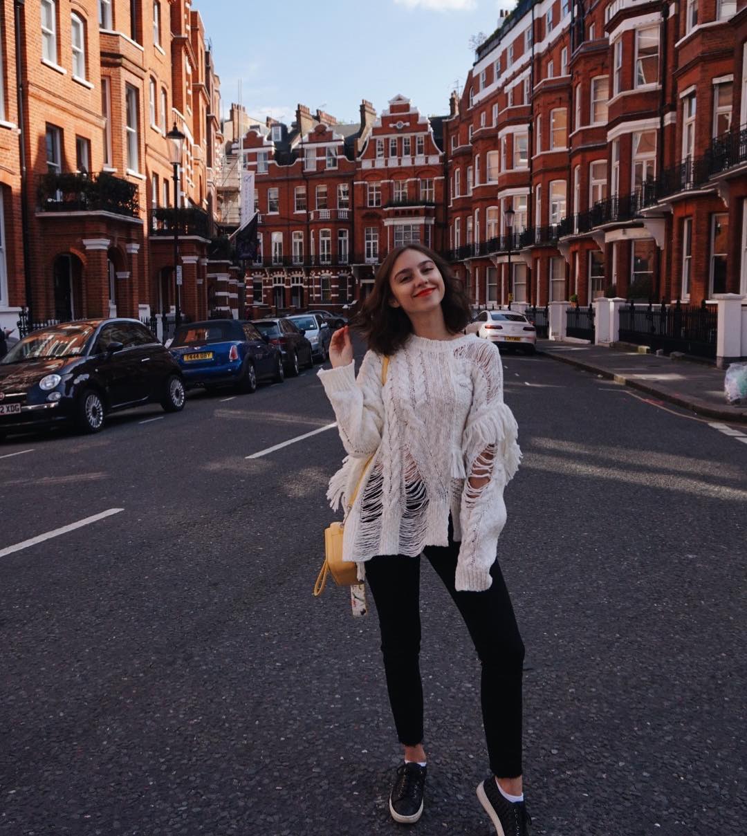 London Study Abroad Sweater Outift