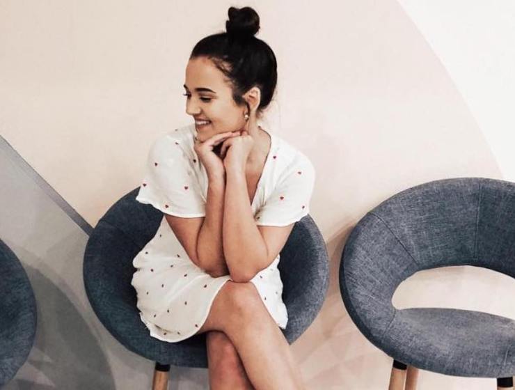 All White Dress and Sneakers Outfit