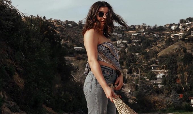 Scarf As A Top Outfit