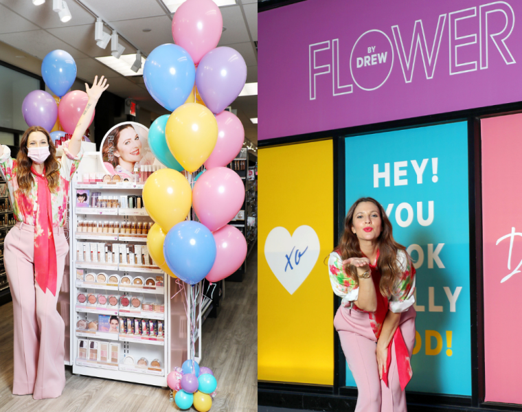 Drew Barrymore Celebrating FLOWER Beauty’s launch at CVS
