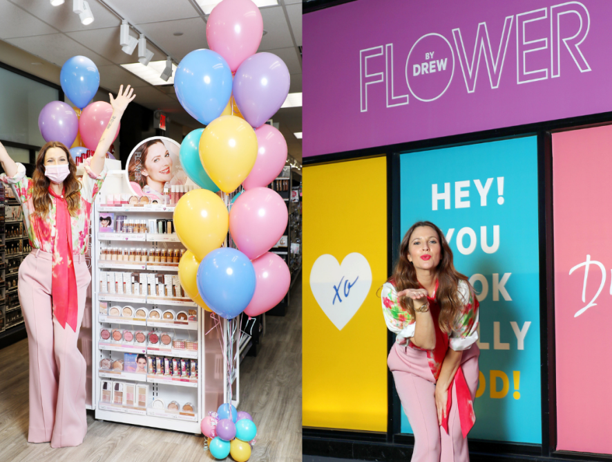 Drew Barrymore Celebrating FLOWER Beauty’s launch at CVS
