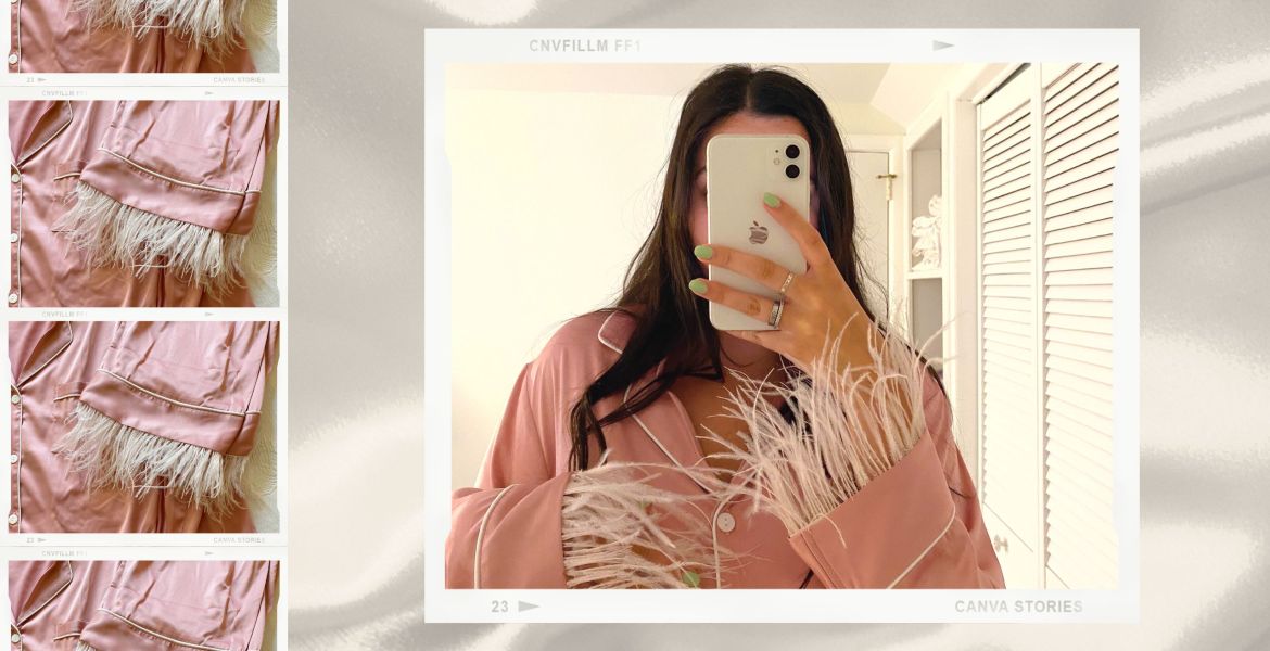 How To DIY Trending Feather Pajamas 1