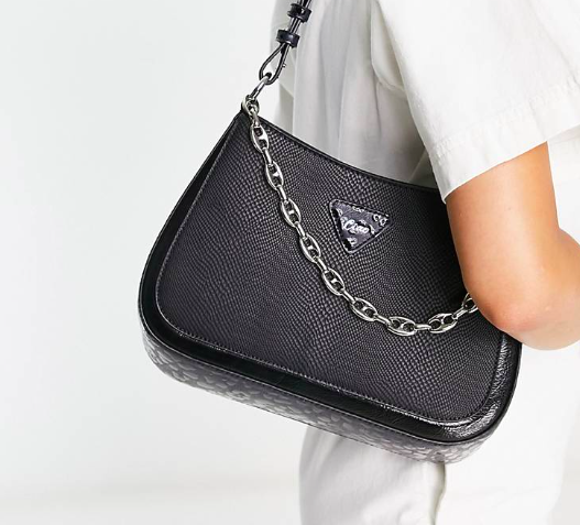 Re nylon vinyl comb handbag Prada