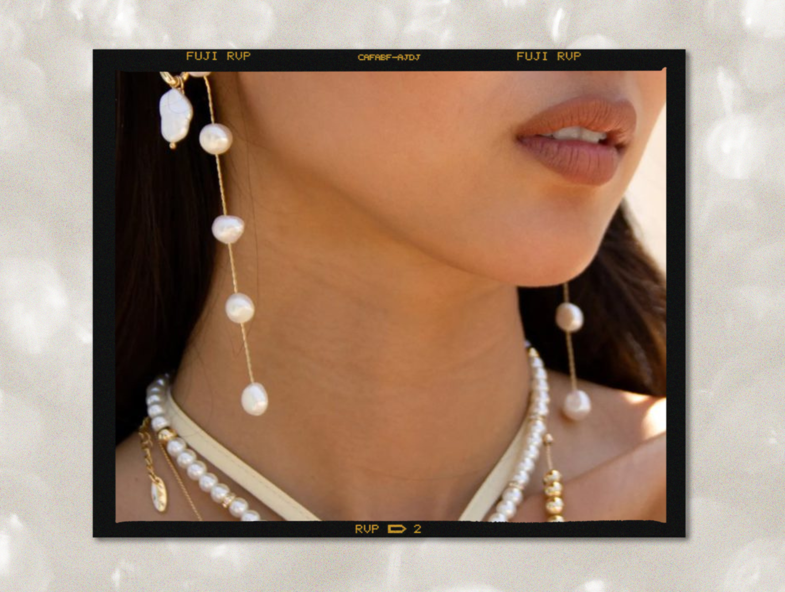 2pcs french aesthetic long size pearl beaded chain diy acrylic accessories  earrings hair accessories material wholesale - AliExpress