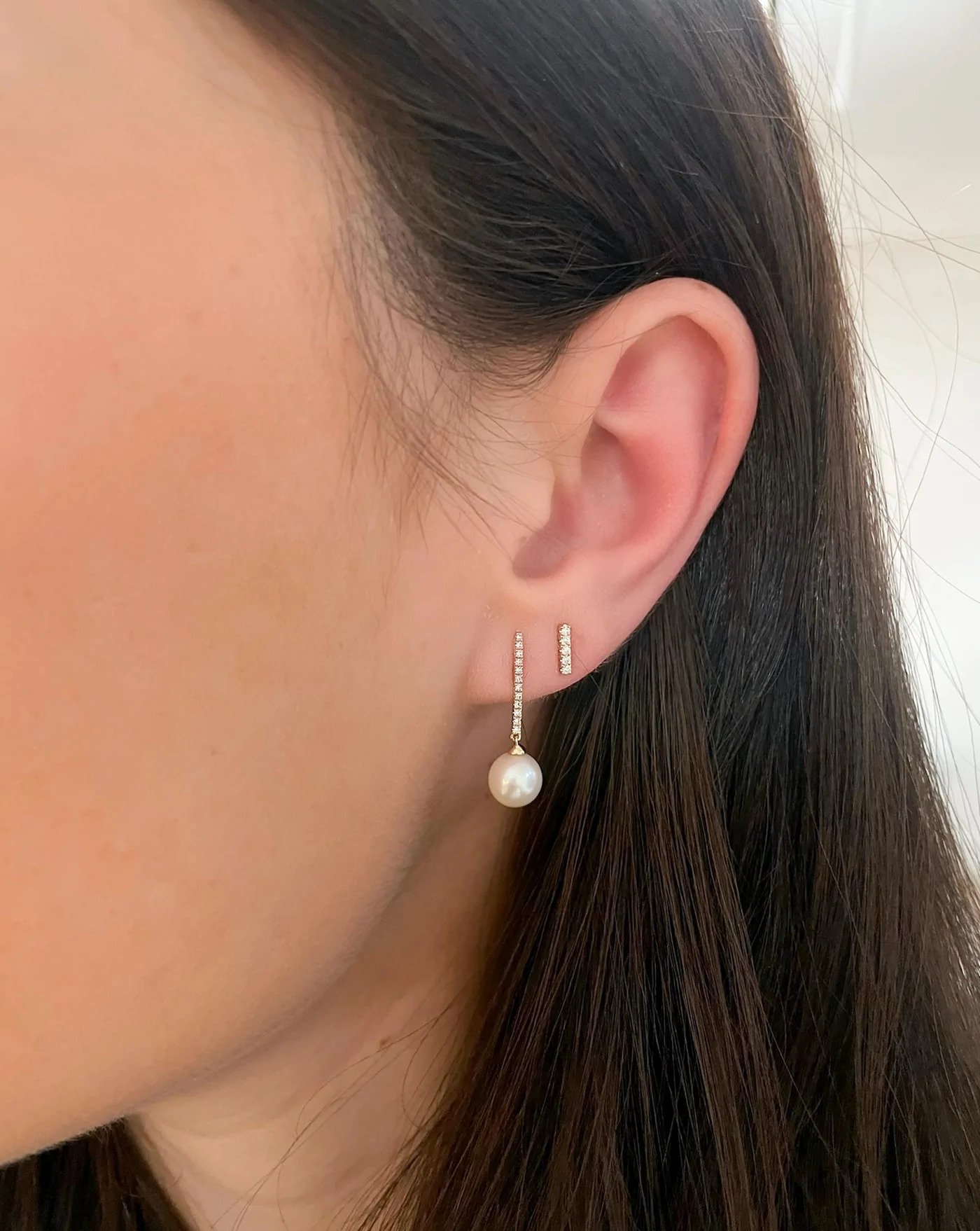 Tiffany & Co. Diamond and Pearl Earrings