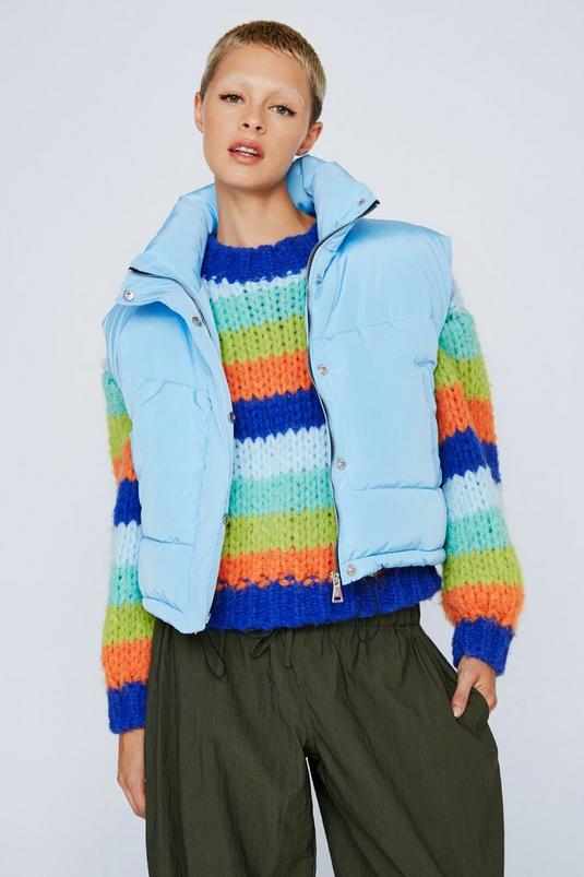 Winter Dreams Cropped Puffer Vest